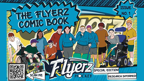 flyerz disability-inclusive sport graphic comic